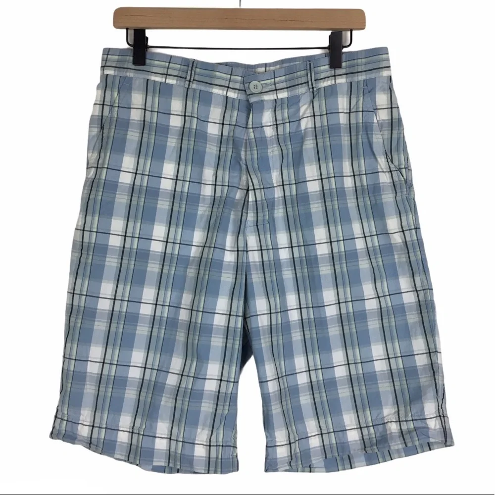 LACOSTE Plaid Golf Shorts Chino Preppy Classic Style 10.5” Inseam Size 42 / 32